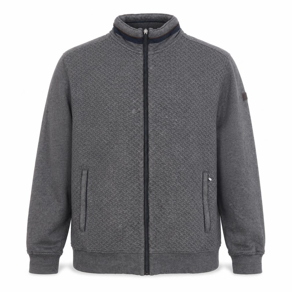 Baileys Men’s Grey XL Full Zip Sweatshirt Jacket with Pockets