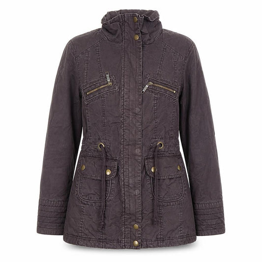 Tu Women Brown Size 8 Military Jacket with Pockets