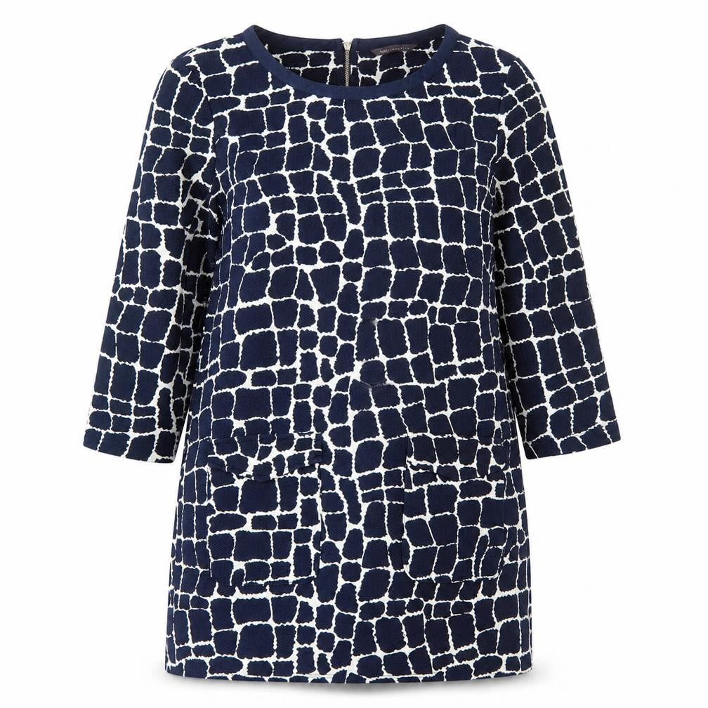 Marks & Spencer Women’s Blue Geometric Shift Dress Size 12