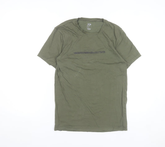 Decathlon Nyamba Men’s Green Slim Fit Graphic T-Shirt M
