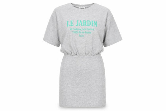 6ixty8ight Women's Grey T-Shirt Dress Size L Casual Jersey Cotton Blend