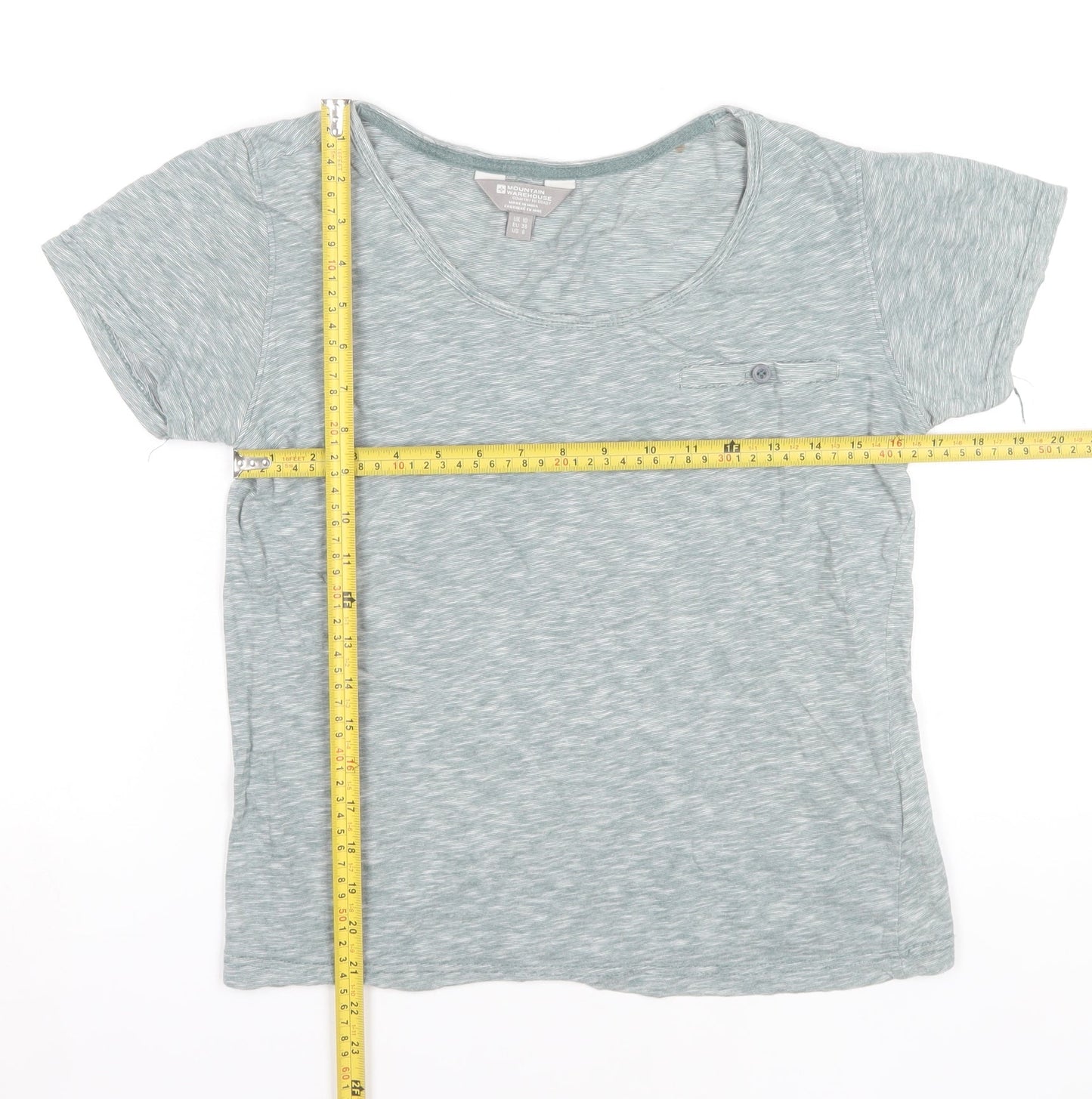 Mountain Warehouse Womens Green Size 10 Cotton T-Shirt