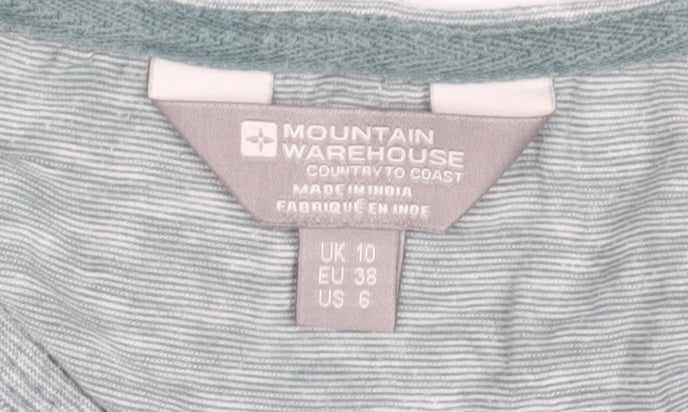 Mountain Warehouse Womens Green Size 10 Cotton T-Shirt