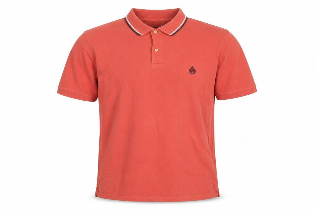 Chaps Men Red XL Cotton Polo Shirt Short Sleeve Classic Casual