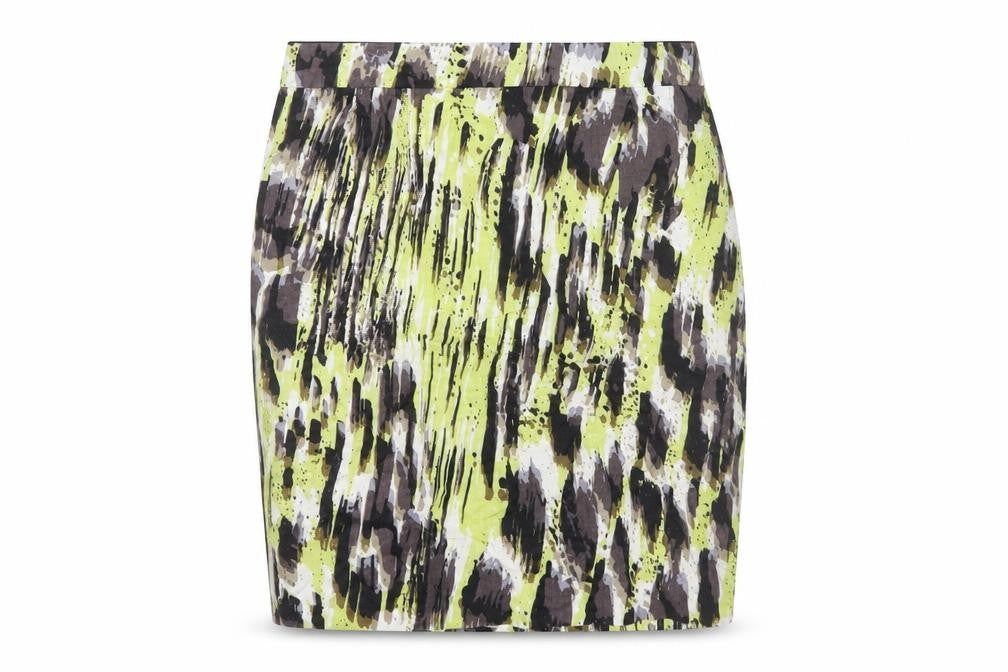 Marks & Spencer Women’s Multicoloured Linen Pencil Skirt UK 10