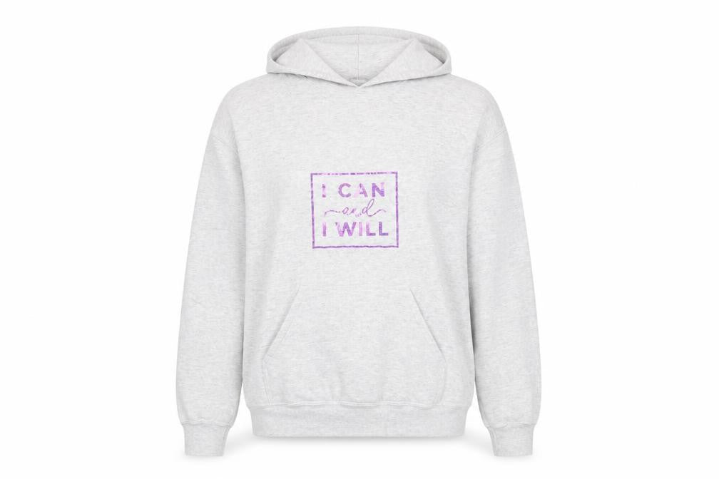 Gildan Unisex Adults Grey Pullover Hoodie M Graphic Print