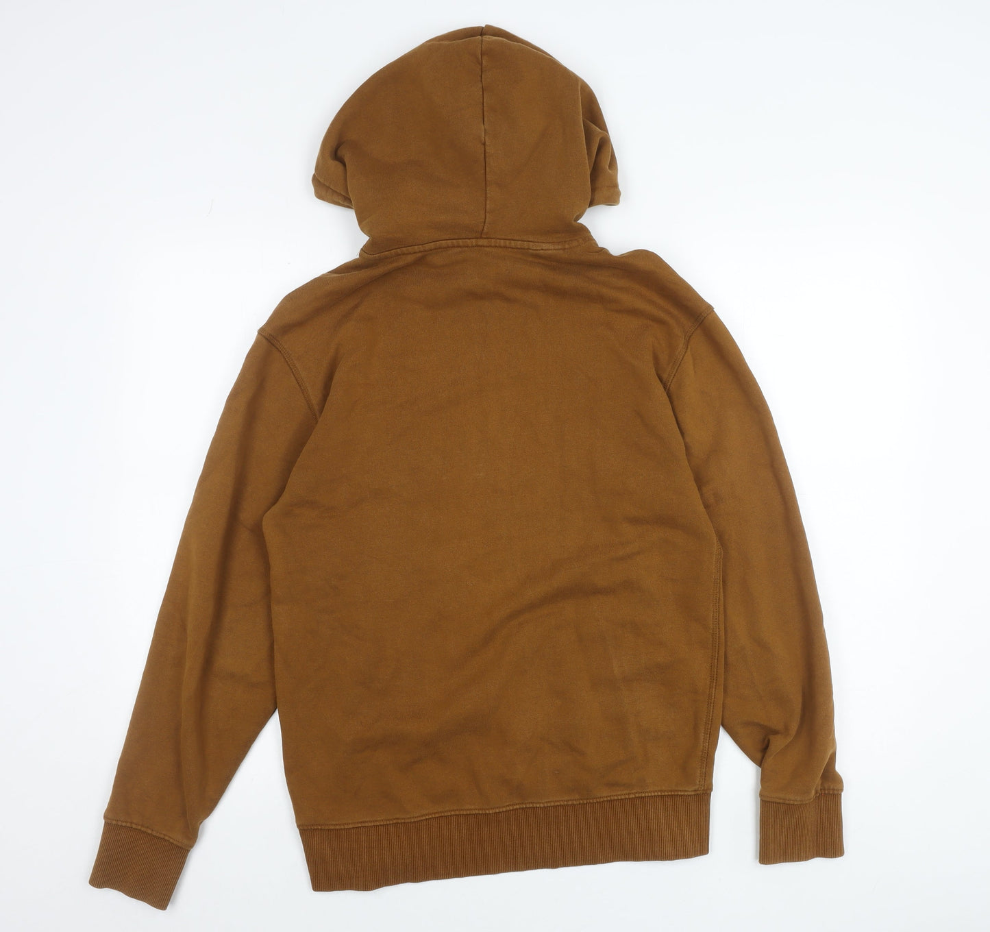 Selected Homme Men’s Brown Pullover Hoodie Size S Organic Cotton