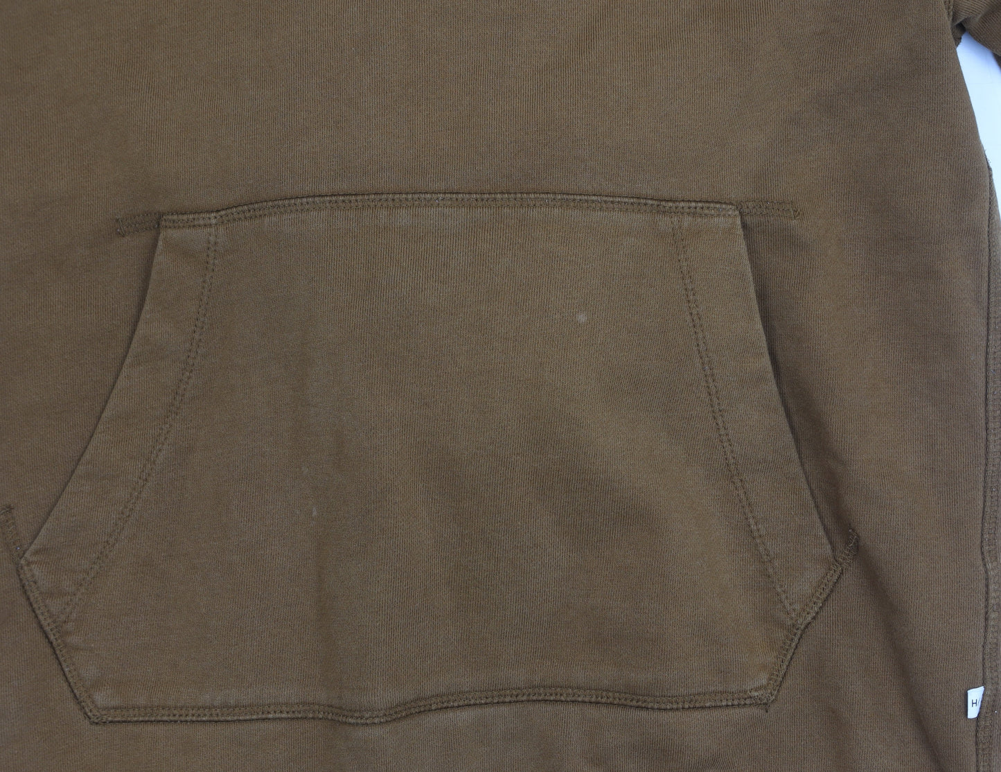 Selected Homme Men’s Brown Pullover Hoodie Size S Organic Cotton