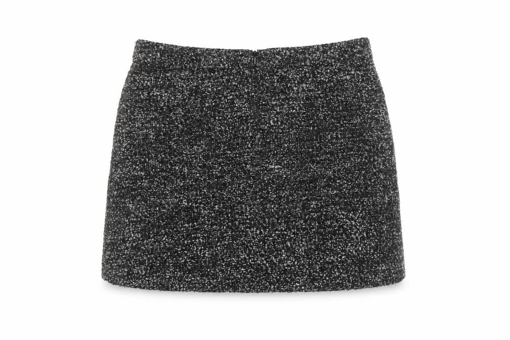 Gok Wan for Tu Women’s Black Tweed Skirt Size 12S Straight Pencil