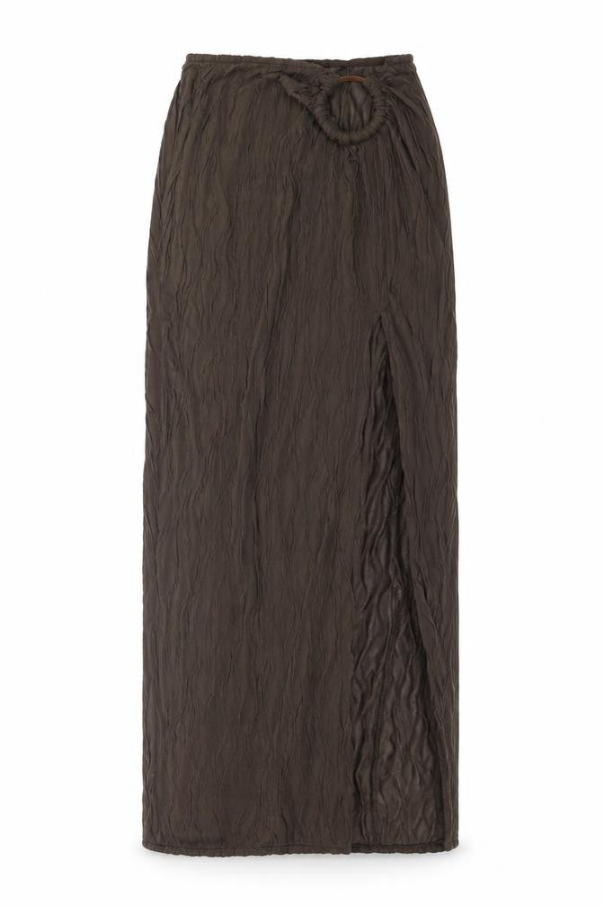 PRETTYLITTLETHING Women’s Brown Long Pencil Skirt Size 4