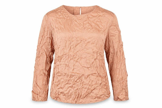 Marks and Spencer Women’s Brown Viscose Blouse Size 14 Long Sleeve