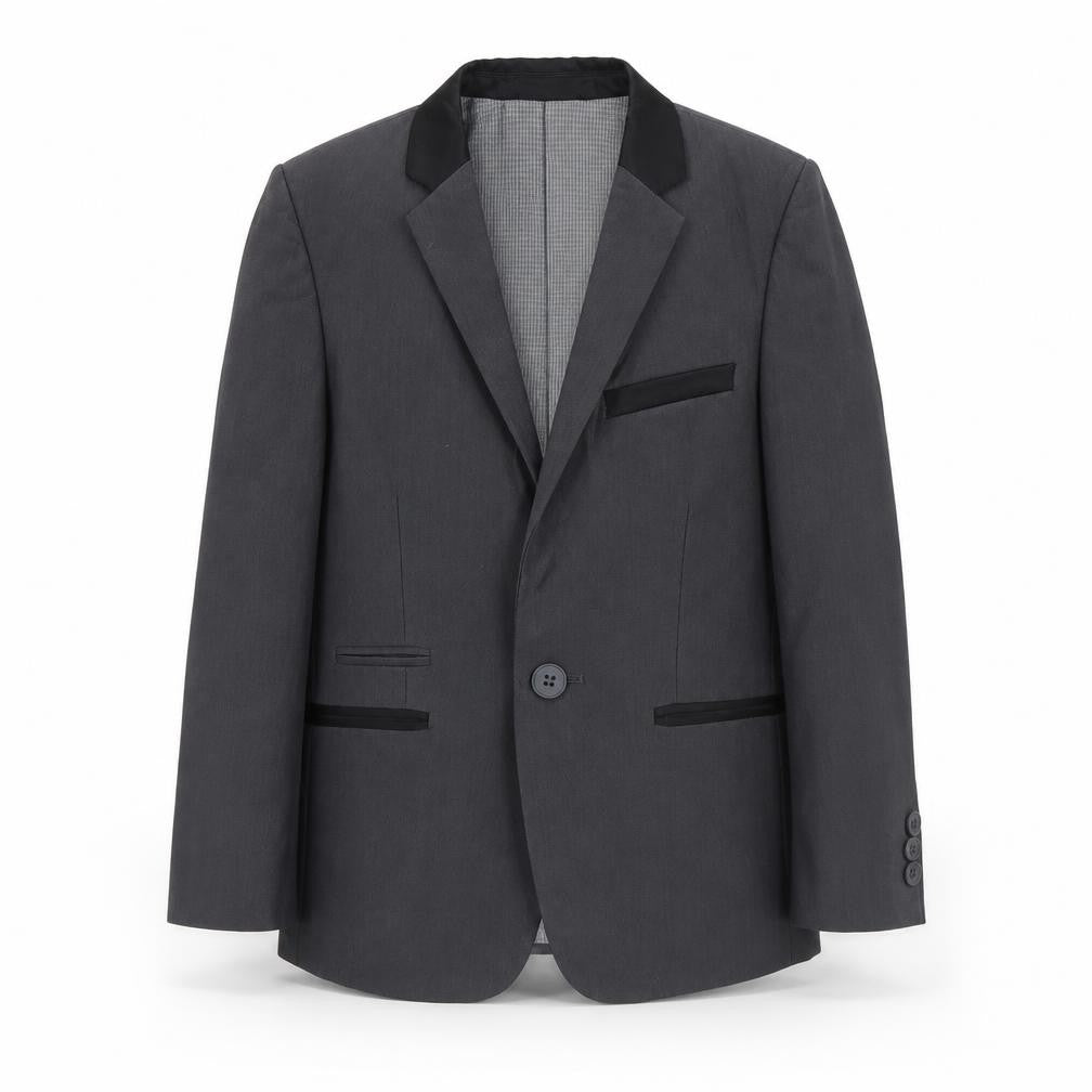 Next Boys Grey Suit Jacket 6 Years Regular Fit Single Breasted Formal Blazer