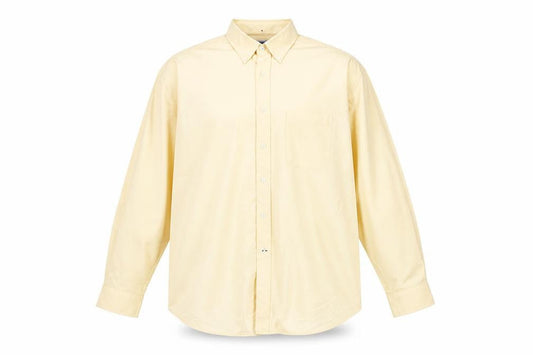 Brook Taverner Men’s Beige 2XL Button-Up Cotton Shirt Long Sleeve