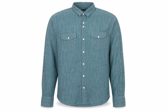 INC International Concepts Men's Green Medium Button-Up Cotton Shirt