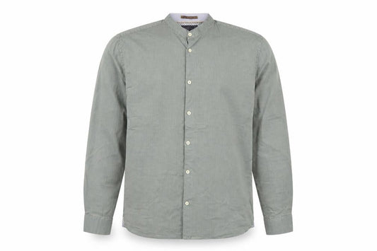 No Excess Men's Green XL Long Sleeve Button-Up Casual Shirt