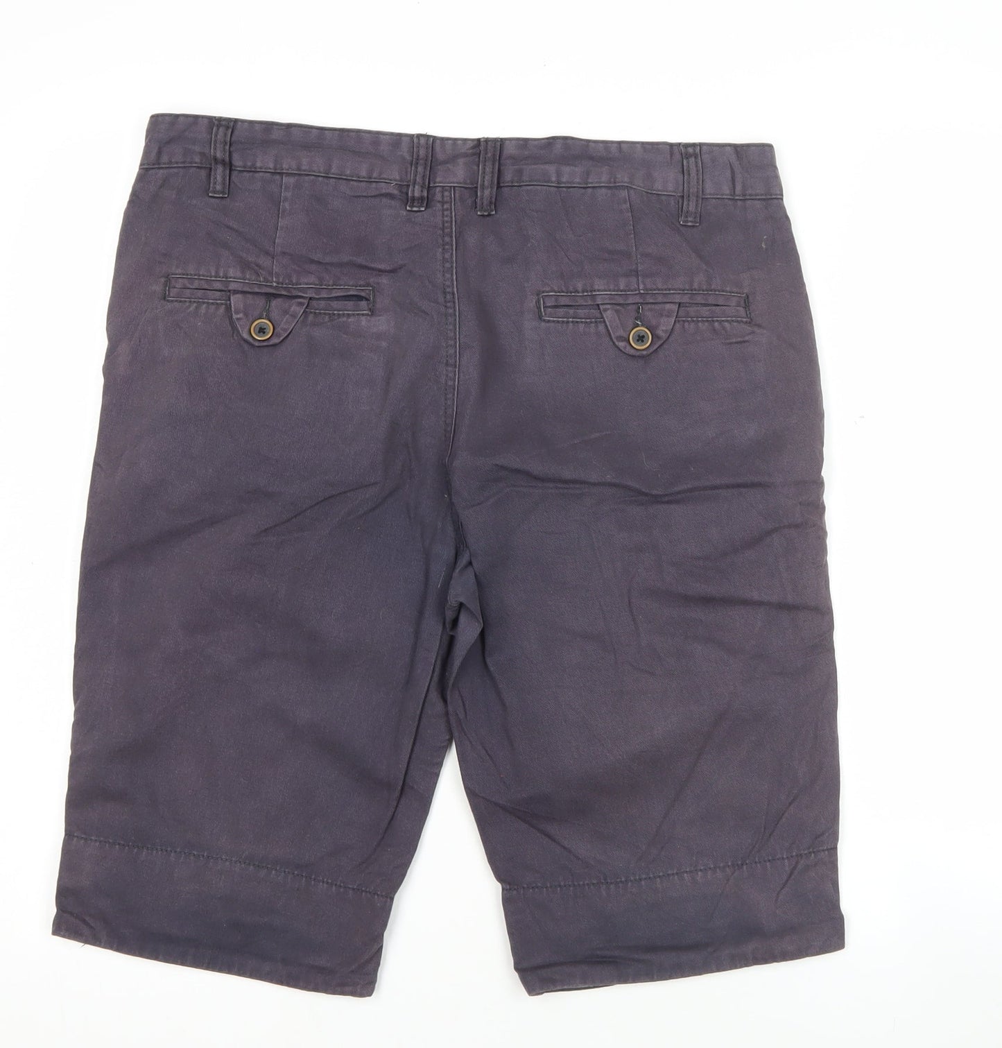 Fluid Men’s Purple Chino Shorts Size M 32in Cotton Summer Casual