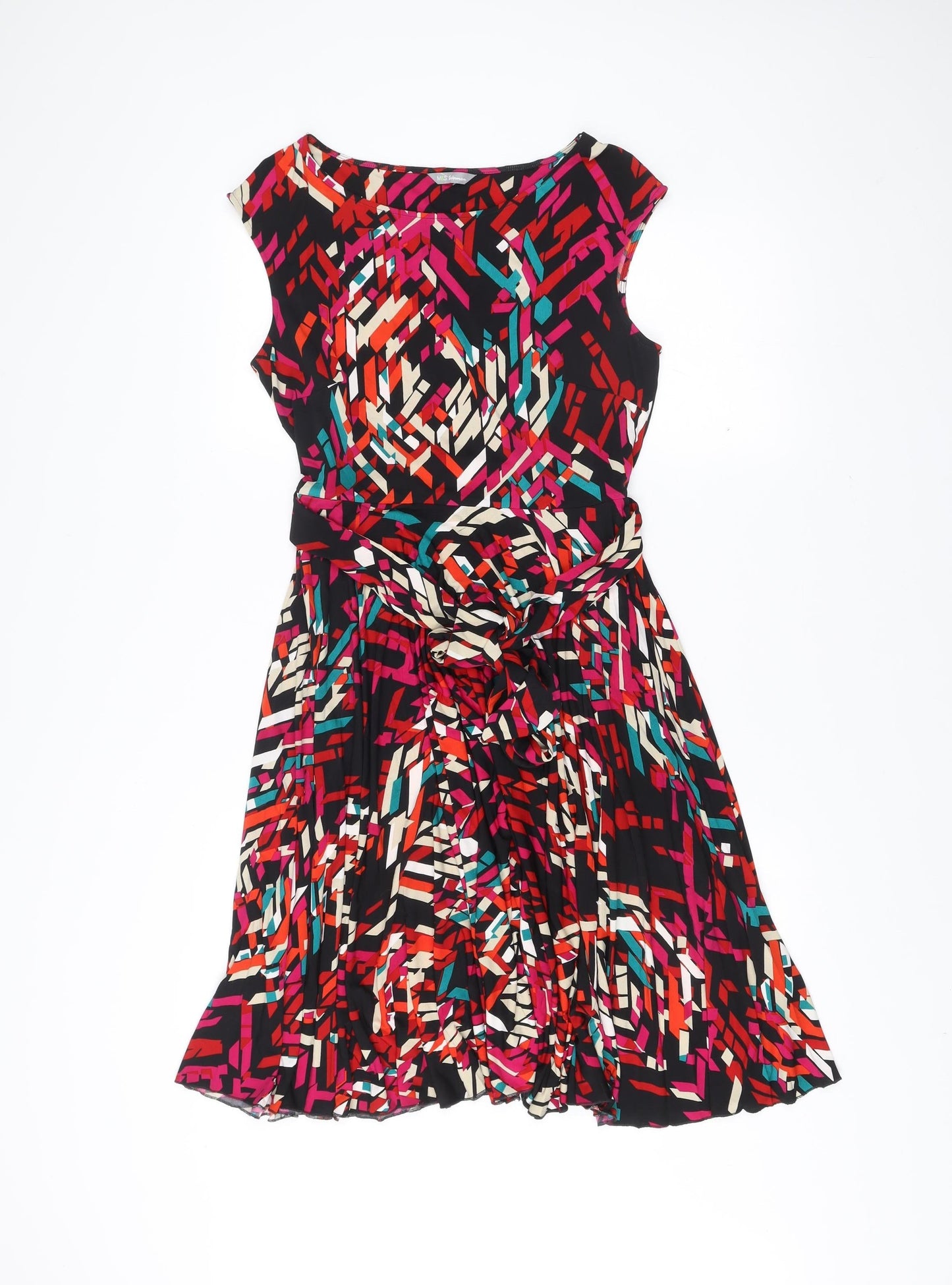 Marks and Spencer Women’s Multicoloured Size 12 Fit & Flare Dress