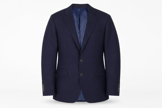 Chester Barrie Men’s Blue 40R Wool Single-Breasted Blazer Jacket