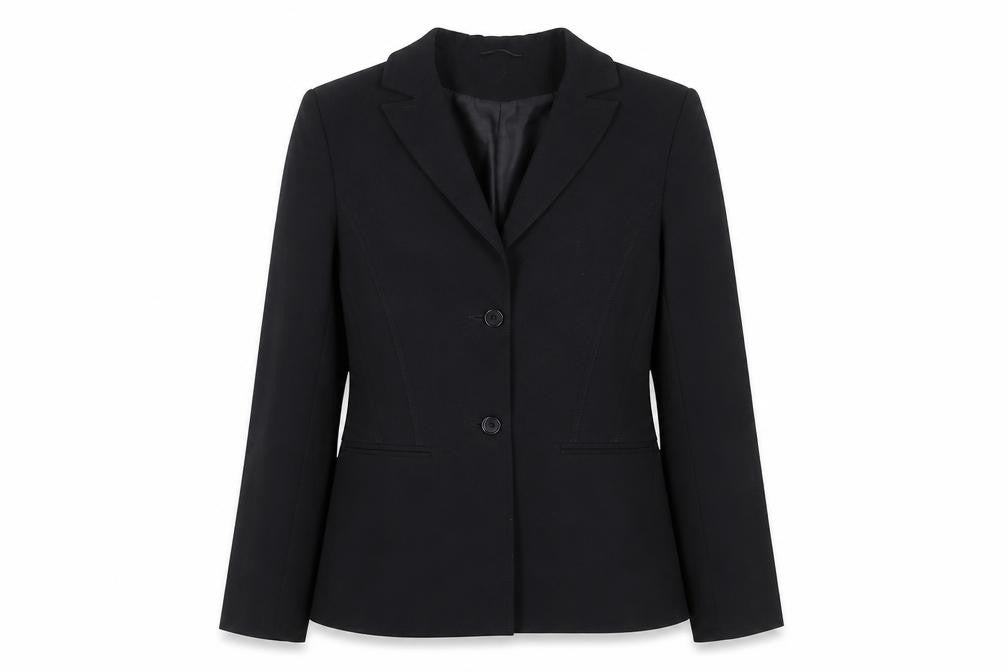 Bay Womens Black Blazer Jacket Size 8 Tailored Workwear