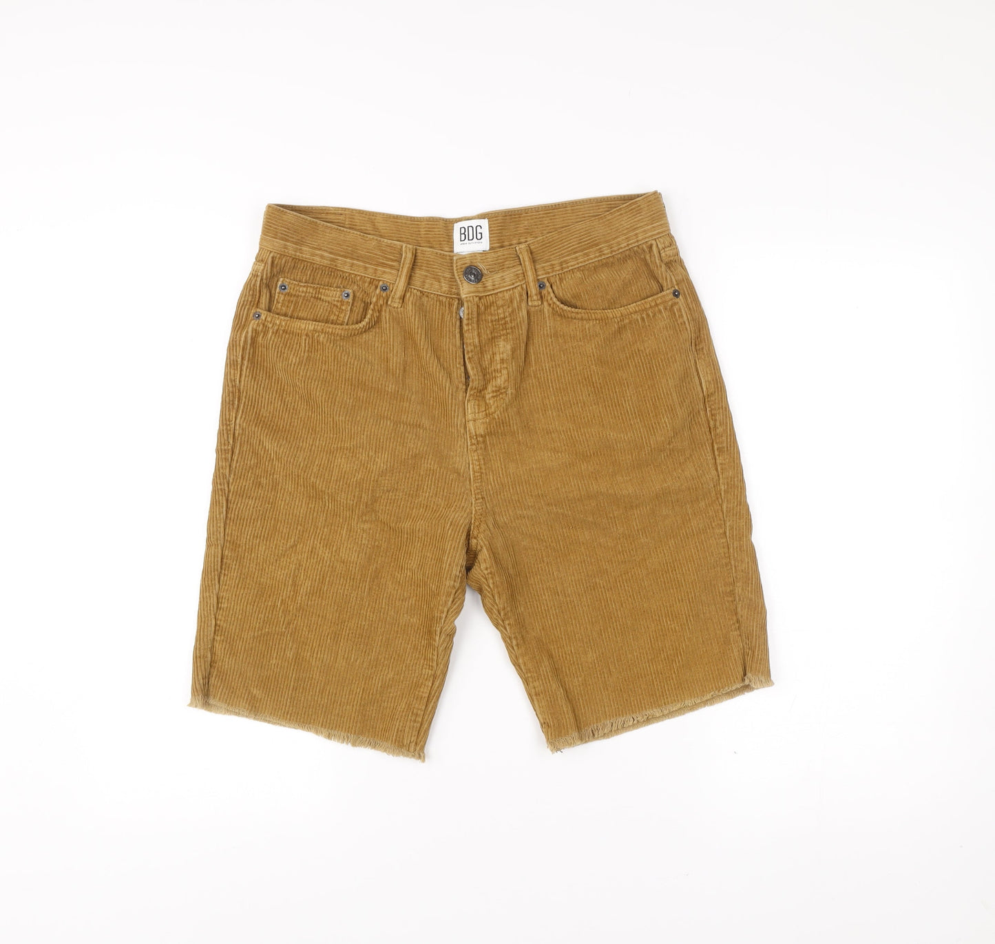 BDG Men's Brown Corduroy Chino Shorts Size 30 Regular Fit