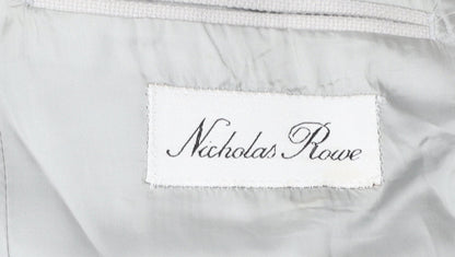 Nicholas Rowe Mens Beige 40 Chest Wool Blend Blazer Jacket