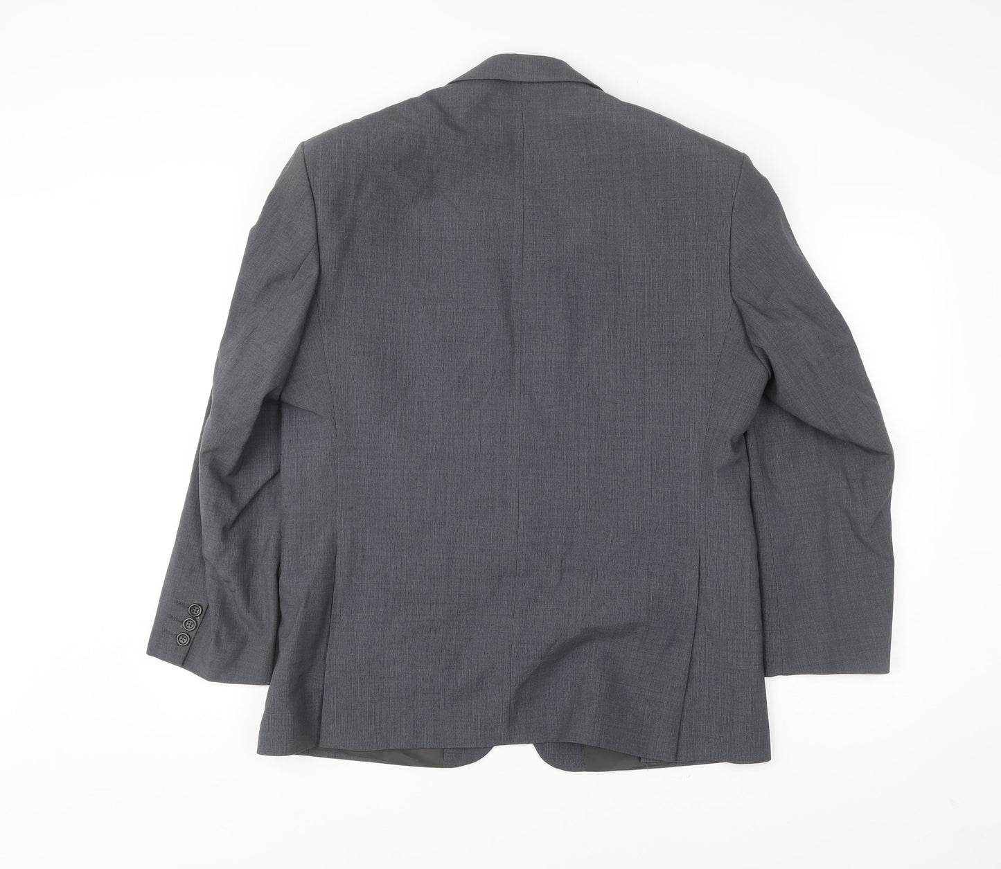 Greenwoods Men's Grey 40S Wool Blend Blazer Jacket Classic Formal