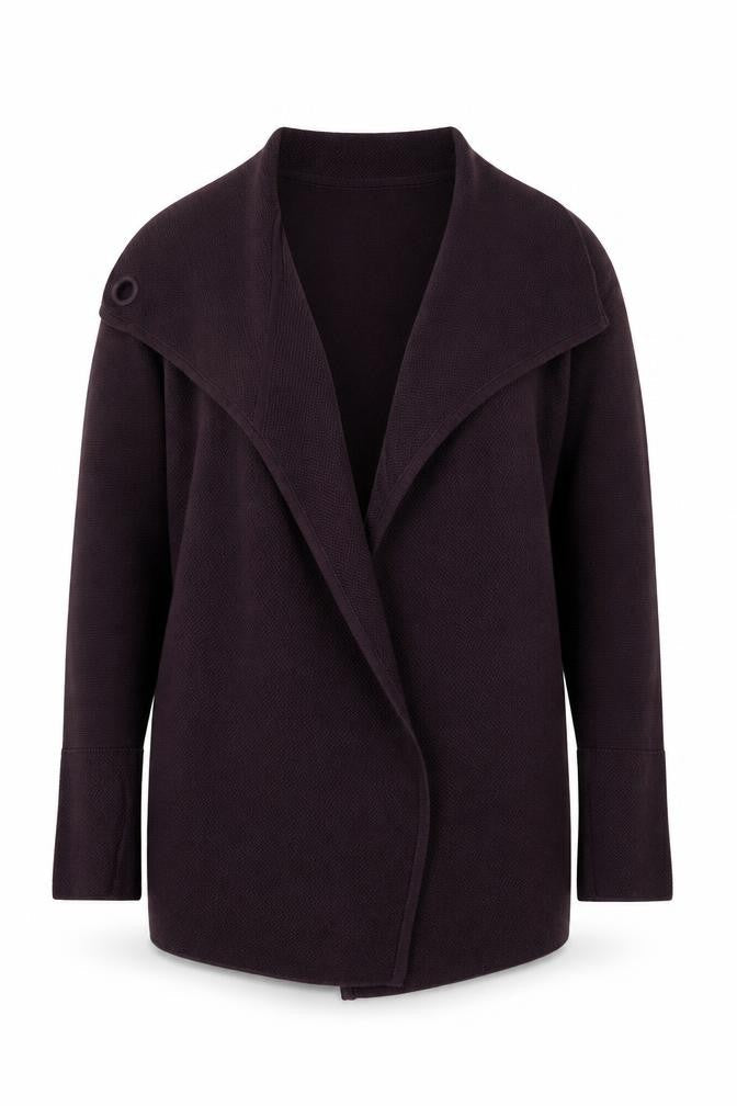 Jigsaw Womens Purple Wool Cardigan XS Long Sleeve V-Neck