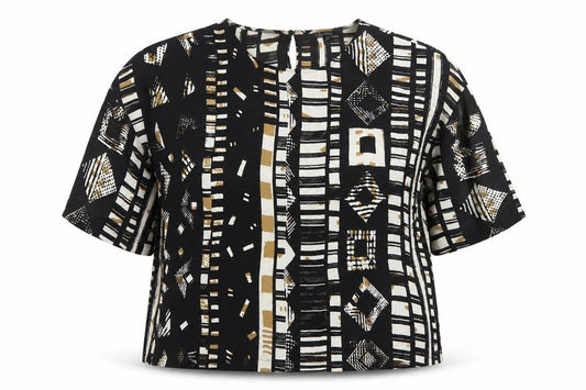 Next Women’s Multicoloured Geometric Tunic Blouse Size 14