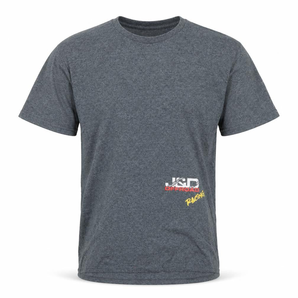 Gildan Men’s Grey Racing Graphic T-Shirt Size L Short Sleeve Crew Neck