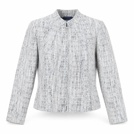 Marks & Spencer Women Grey Bouclé Blazer Jacket Size 10