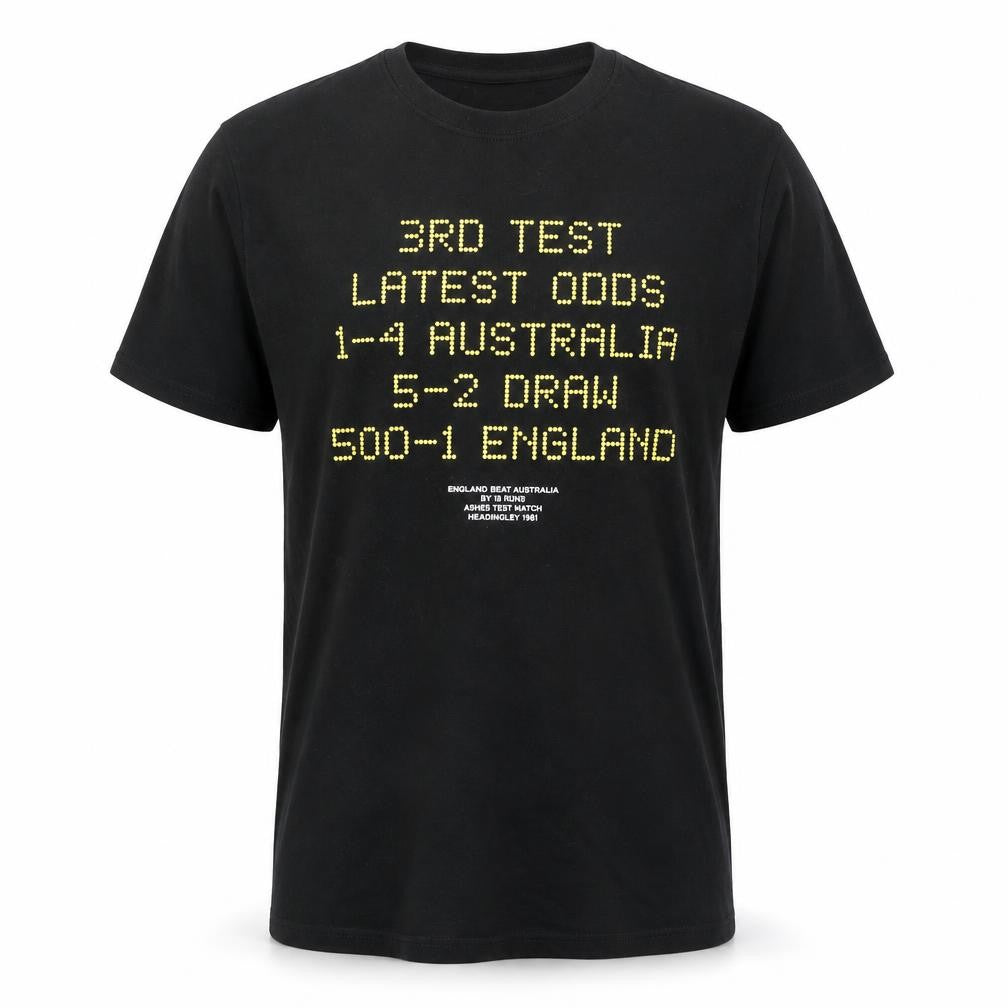 Men’s Black Sports Graphic T-Shirt Cotton Regular Fit M