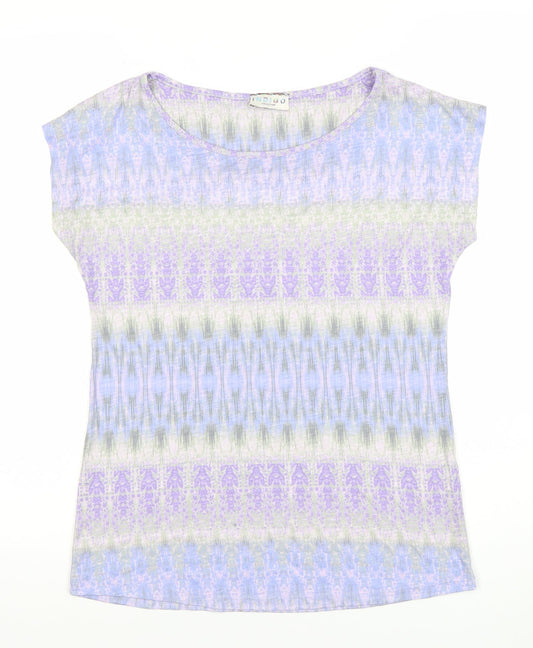 Marks and Spencer Women’s Multicoloured Size 8 Round Neck T-Shirt