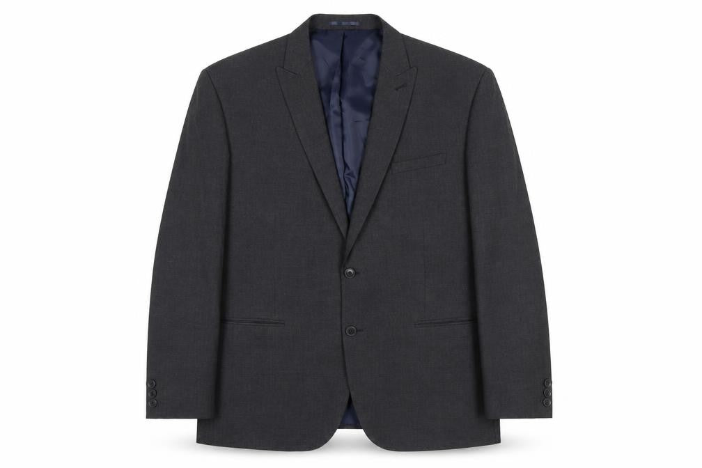 Next Men’s Grey 46in XL Suit Jacket Regular Fit Business Blazer