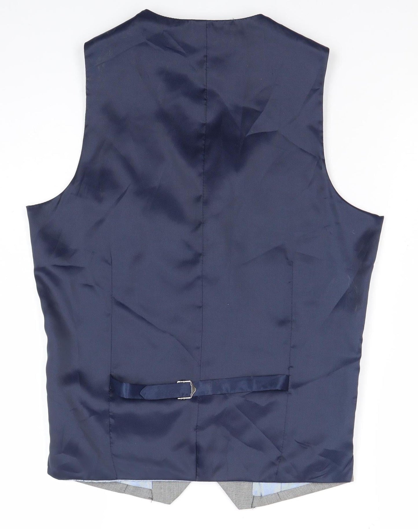 Cedar Wood State Mens Grey Slim Fit Waistcoat XS 36 Chest Formal