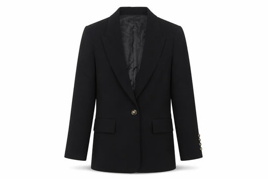 Whistles Womens Black UK 6 Blazer Jacket Workwear Single Breasted