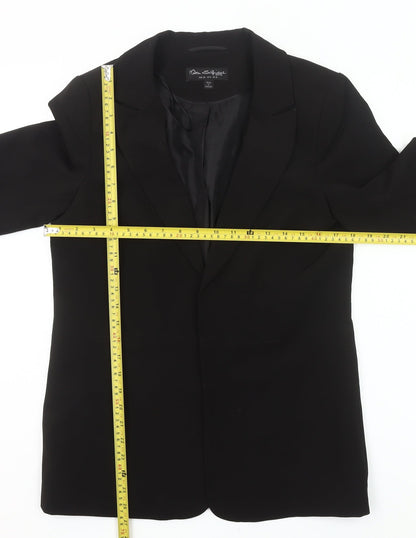 Back view of Miss Selfridge Women Black, size 10, Blazer Jacket Workwear