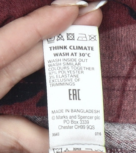 Marks and Spencer Women’s Pink Floral Tunic Blouse UK 10 Long Sleeve