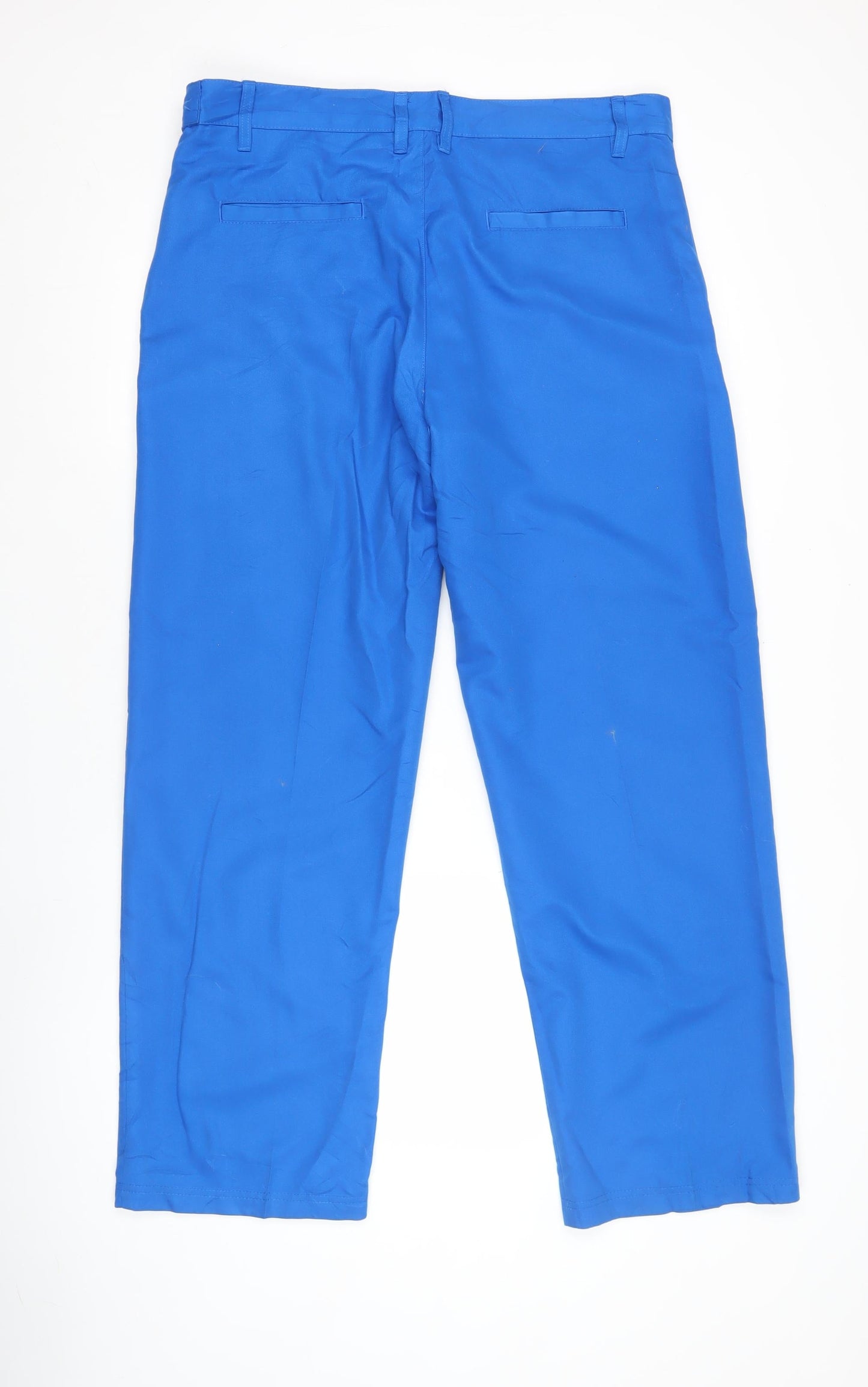 Slazenger Men's Blue 36W 31L Polyester Chino Trousers