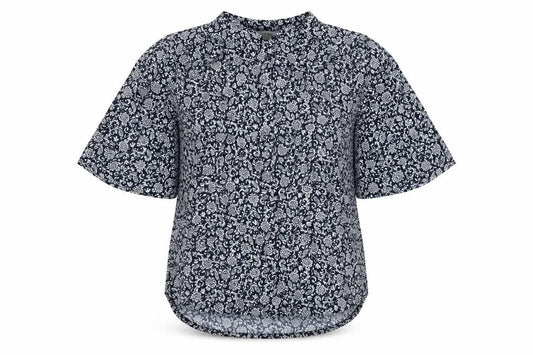 Marks & Spencer Women’s Blue Floral Tunic Blouse Size 12