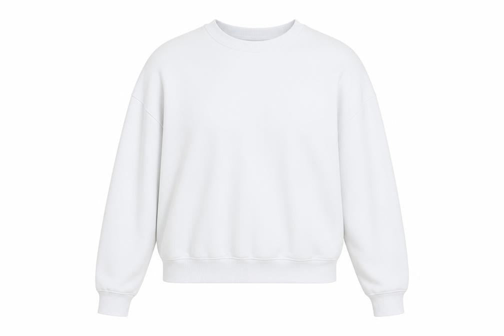 New Look Womens White Sweatshirt UK L Pullover Long Sleeve Cotton Blend