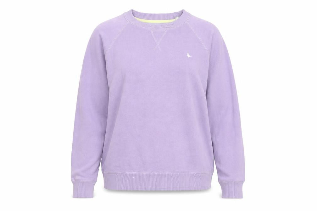 Jack Wills Womens Purple Sweatshirt UK 10 Cotton Blend Crew Neck