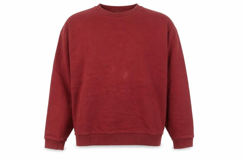ASOS Men’s Red Crew Neck Pullover Sweatshirt Size M Regular Fit