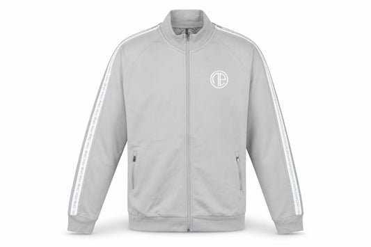One Athletic Men Grey L Basic Zip Jacket Sports Casual