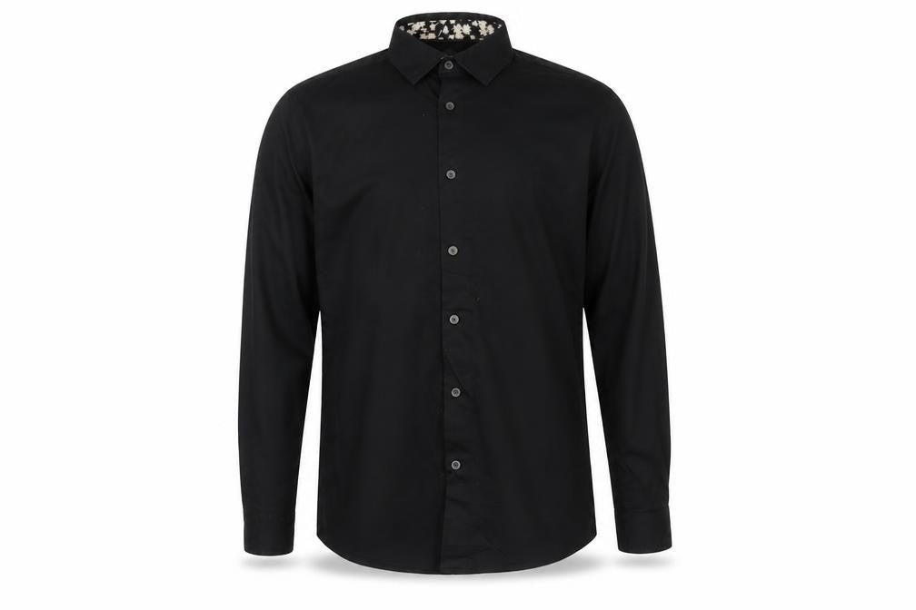 Silver Eight Men's Black M Long Sleeve Button-Up Shirt