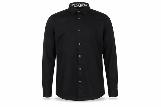 Silver Eight Men's Black M Long Sleeve Button-Up Shirt