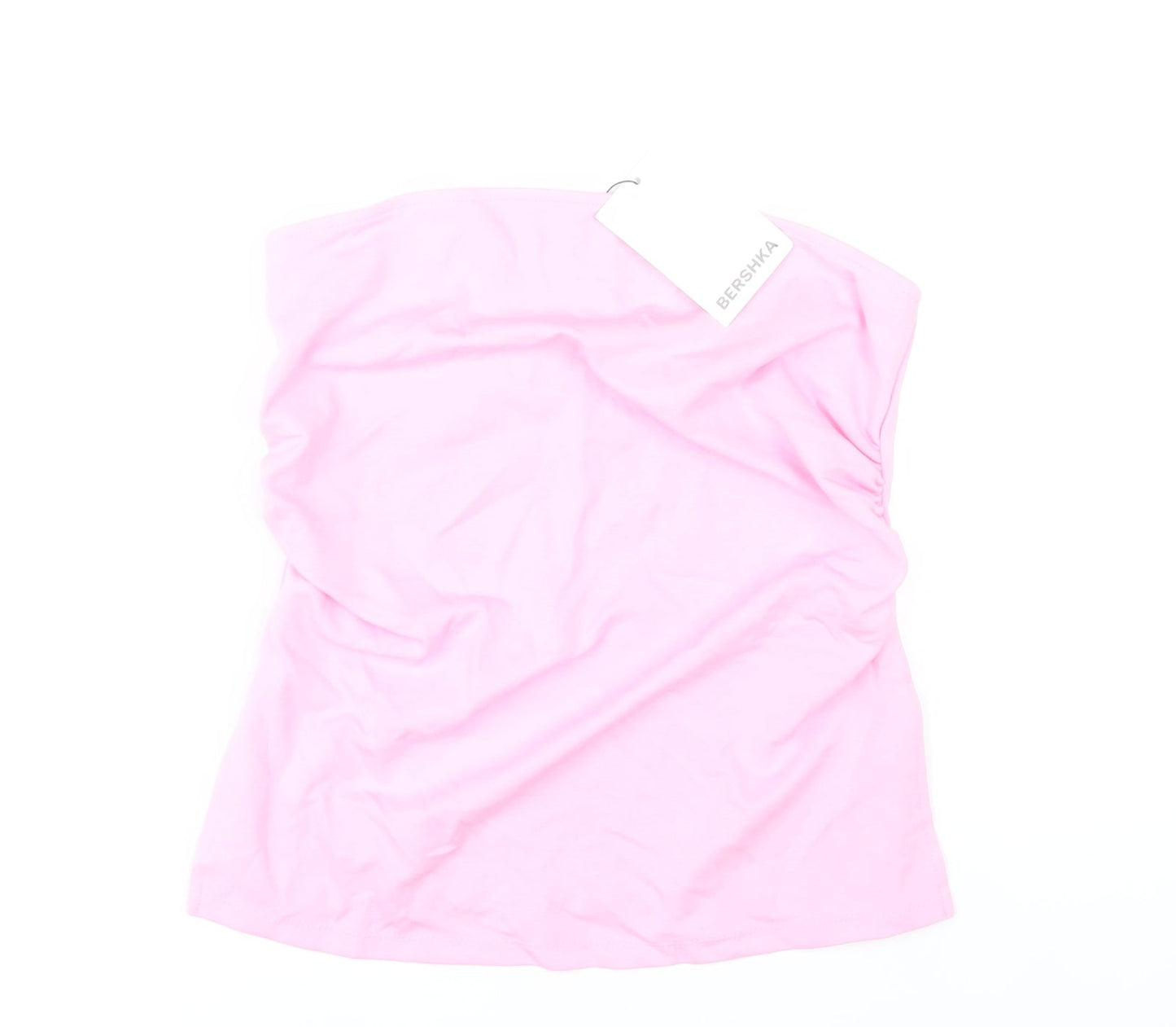 Bershka Womens Pink Strapless Camisole Tank Top L Summer Casual