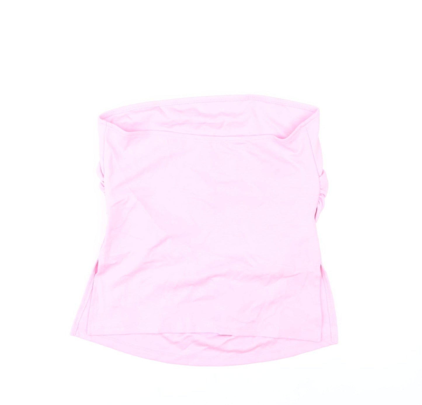 Bershka Womens Pink Strapless Camisole Tank Top L Summer Casual