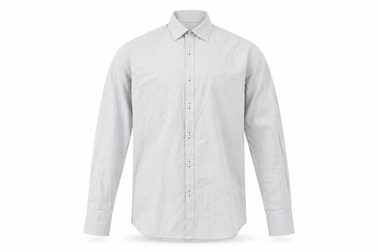 NLM Mens Grey Slim Fit Long Sleeve Dress Shirt 15in 38cm