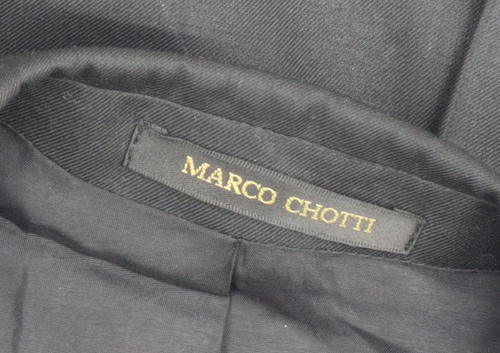 Marco Chotti Men's Black 40R Suit Jacket Classic Fit