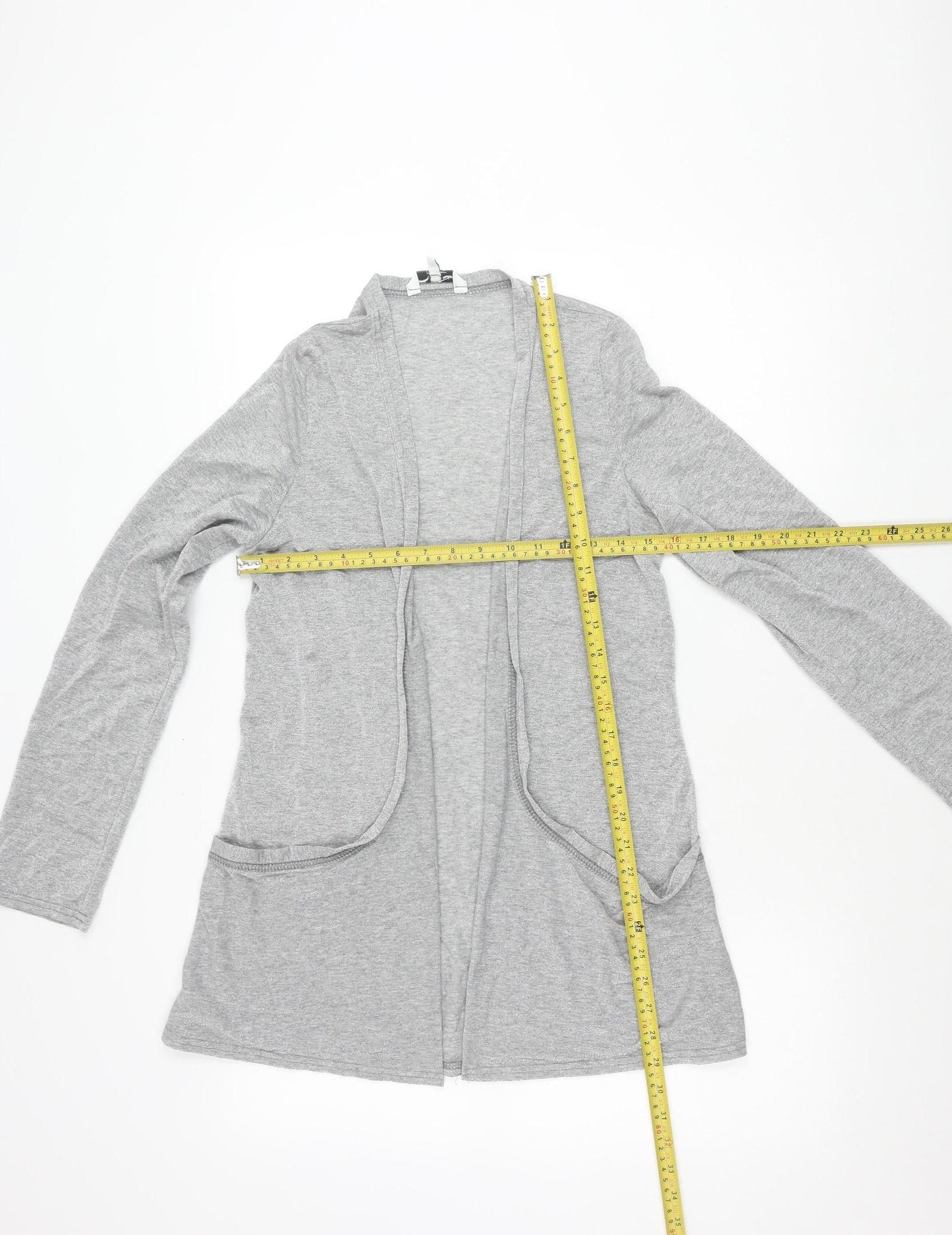 New Look Women’s Grey Long Sleeve Cardigan Size 16 Casual Workwear